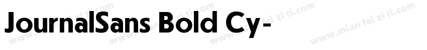 JournalSans Bold Cy字体转换